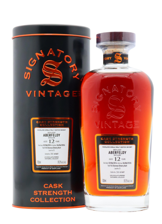 Aberfeldy 12 Year Old · 2014 Vintage Signatory Vintage Cask Strength Collection Single Cask #5 Single Malt Scotch Whisky | 700ML at CaskCartel.com