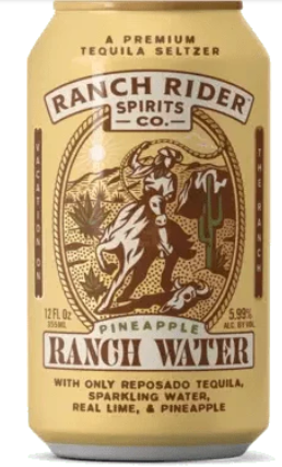 Ranch Rider Pineapple Ranch Water Seltzer | 350ML at CaskCartel.com