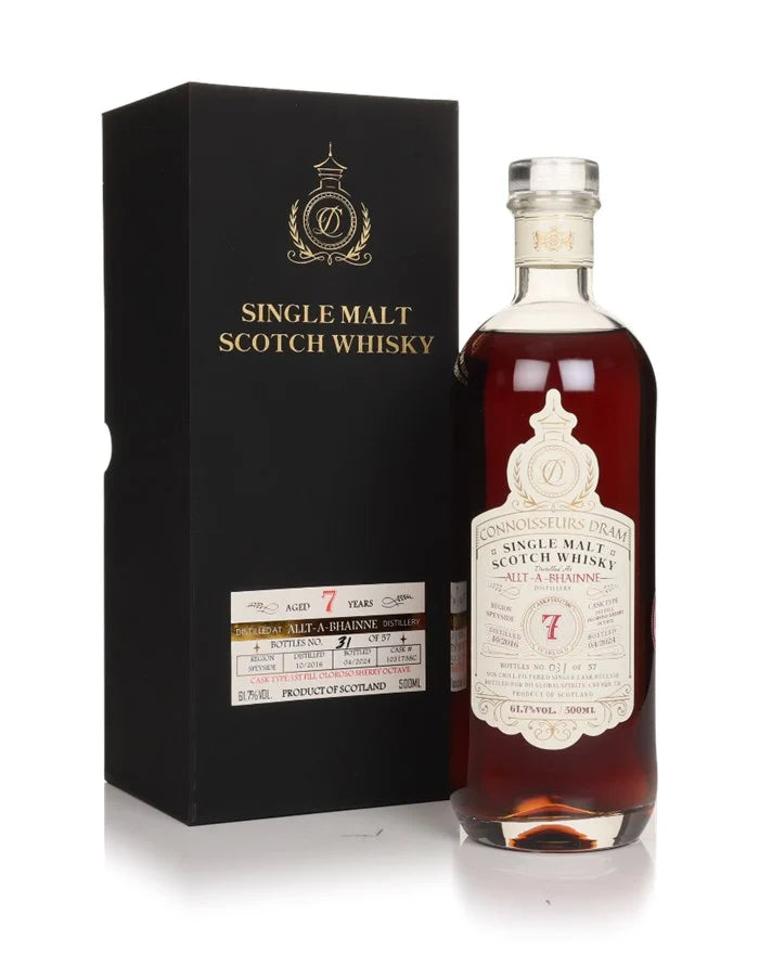Allt-á-Bhainne 7 Year Old 2016 - Connoisseurs Dram (DH Global Spirits) Single Malt Scotch Whisky | 500ML at CaskCartel.com