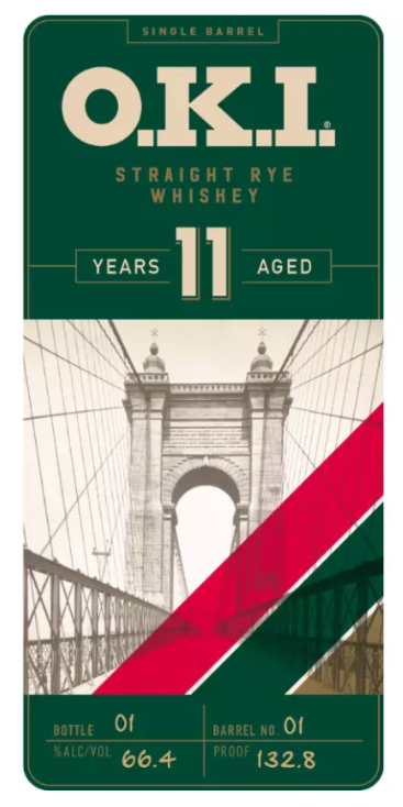 O.K.I. 11 Year Old Single Barrel Straight Rye Whisky at CaskCartel.com