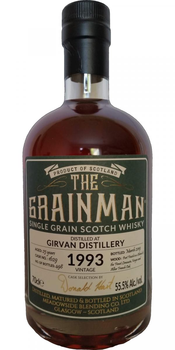 Girvan 1993 Meadowside Blending The Grainman 25 Year Old 2019 Release (Cask #1629) Single Grain Scotch Whisky | 700ML at CaskCartel.com