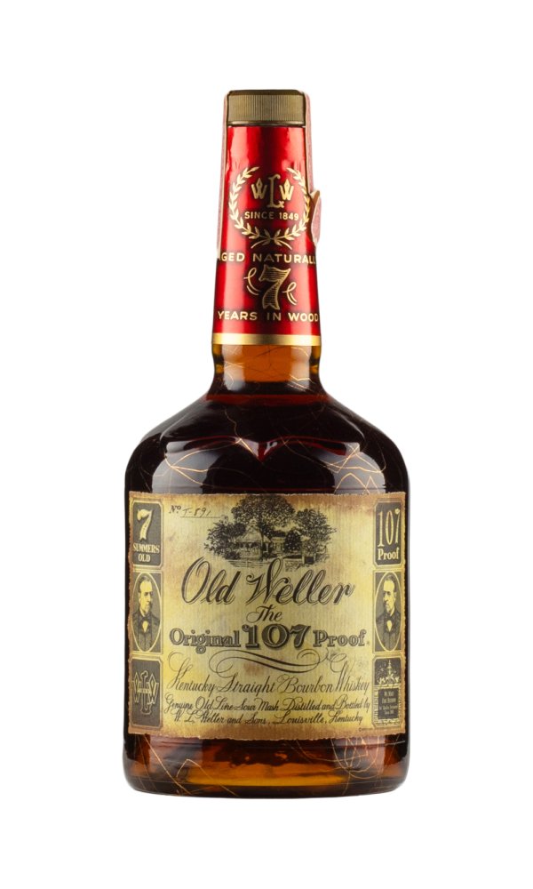 Old Weller 7 Year Old 1980 Original 107 Proof at CaskCartel.com