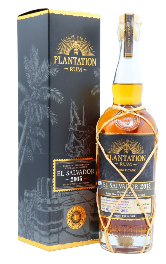 Plantation Single Cask El Salvador Pineau Des Charentes Rouge 8 Year Old 2015 Vintage Rum | 700ML at CaskCartel.com
