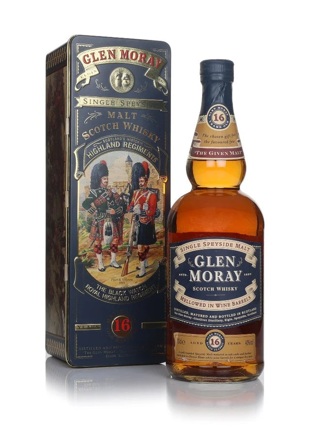 Glen Moray 16 Year Old - Highland Regiments The Black Watch - 1990s Single Malt Scotch Whisky | 700ML at CaskCartel.com