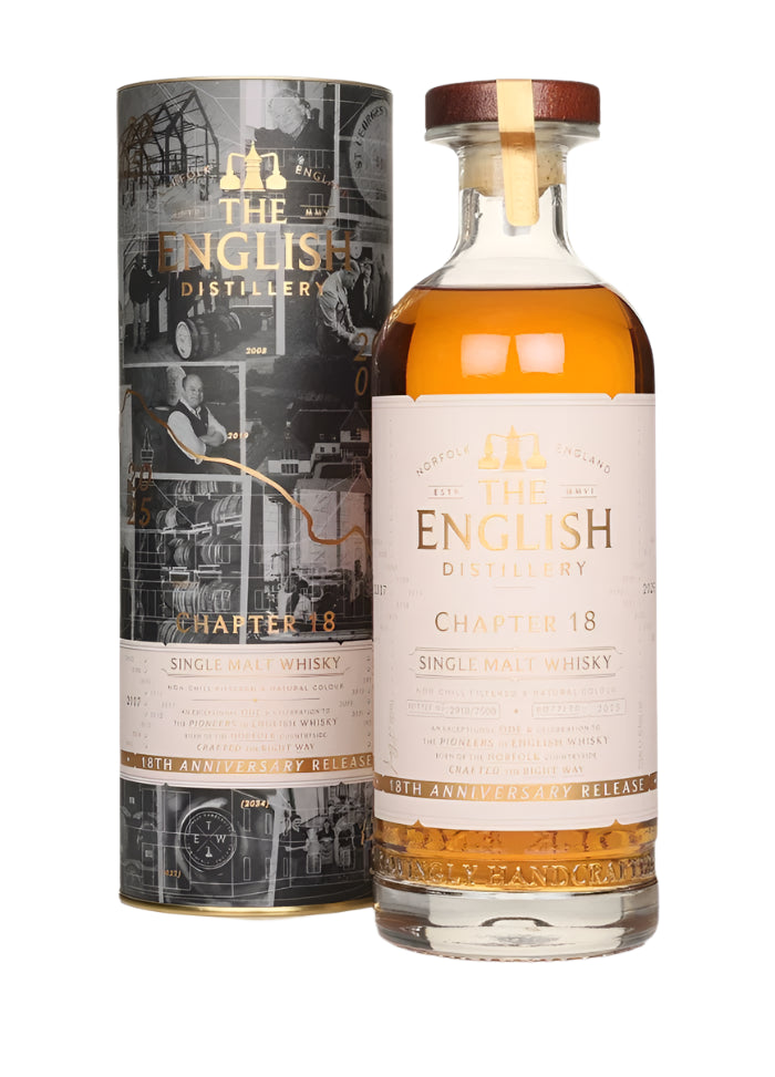 The English 18th Anniversary Release Chapter 18 Single Malt Whisky | 700ML at CaskCartel.com