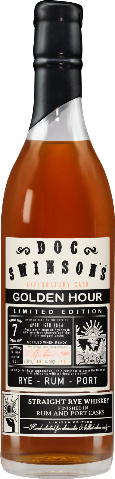Doc Swinson's Summer Retreat White Port Cask 7 Year Old Straight Rye Whiskey at CaskCartel.com