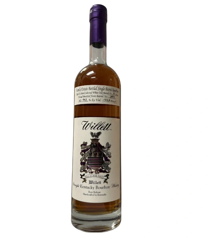 Willett Family Estate 6 Year Old Single Barrel #3072 Pac Edge CA Spring 22 #1 122.4 Proof Kentucky Straight Bourbon Whiskey at CaskCartel.com