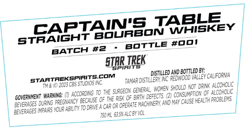Star Trek Spirits Captain’s Table Batch #2 Straight Bourbon Whiskey at CaskCartel.com