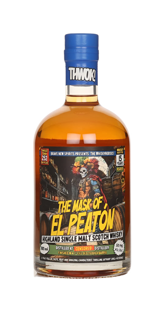 Undisclosed Highland Distillery 15 Year Old - Whiskyheroes (Brave New Spirits) The Mask Of El Peaton Single Malt Scotch Whisky | 700ML at CaskCartel.com