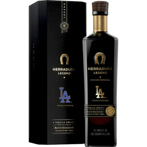 Herradura Legend La Dodgers Edition Barril Acanalado Anejo Tequila at CaskCartel.com