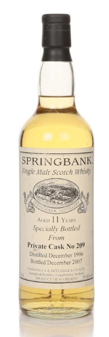 Springbank 11 Year Old 1996 - Private Cask #209 Single Malt Scotch Whisky | 700ML at CaskCartel.com