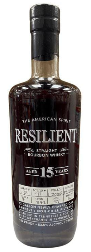 Resilient Single Barrel #124 15 Year Old Straight Bourbon Whisky at CaskCartel.com
