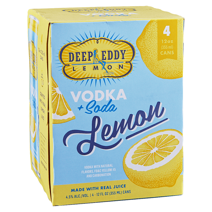 Deep Eddy Vodka Seltzer Lemon | (4)*355ML