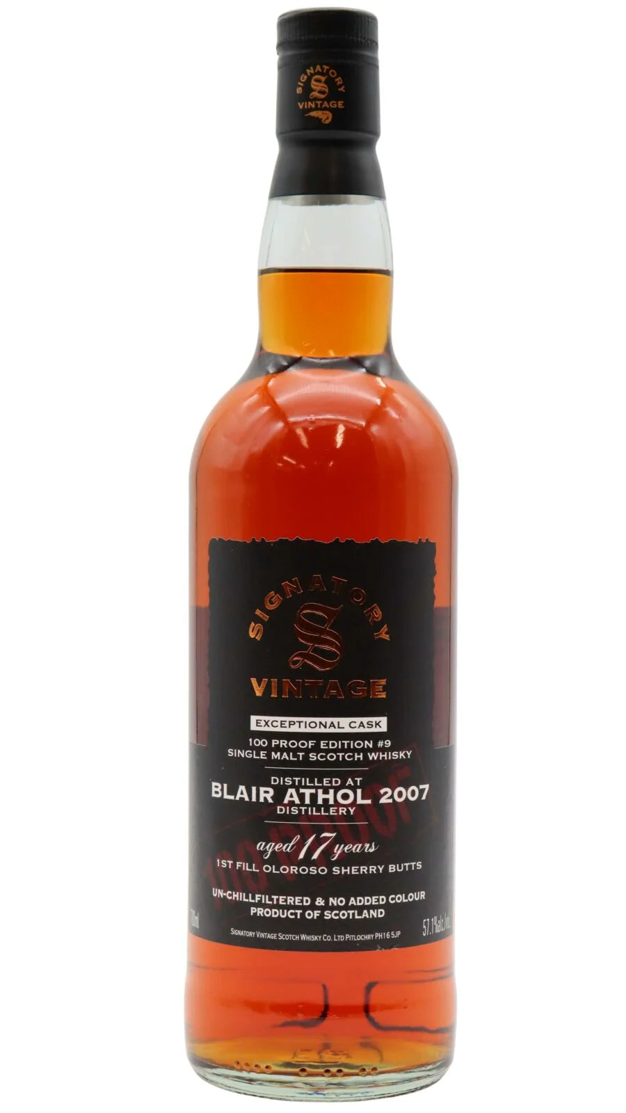 Blair Athol Signatory Vintage 100 Proof Exceptional Batch #9 Whisky 17 Year Old Single Malt Scotch Whisky | 700ML at CaskCartel.com
