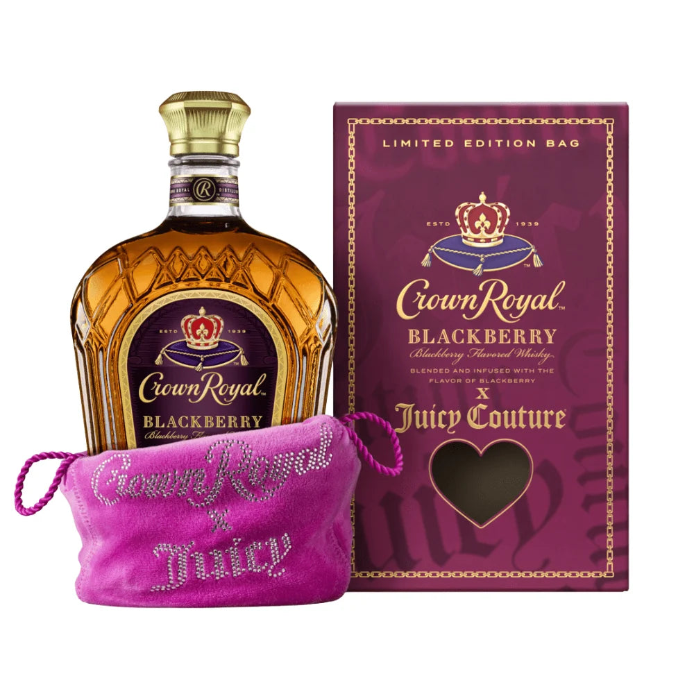 Crown Royal Blackberry X Juicy Couture Flavored Blended Canadian Whisky at CaskCartel.com