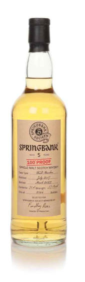 Springbank 5 Year Old 2017 Single Malt Scotch Whisky | 700ML at CaskCartel.com