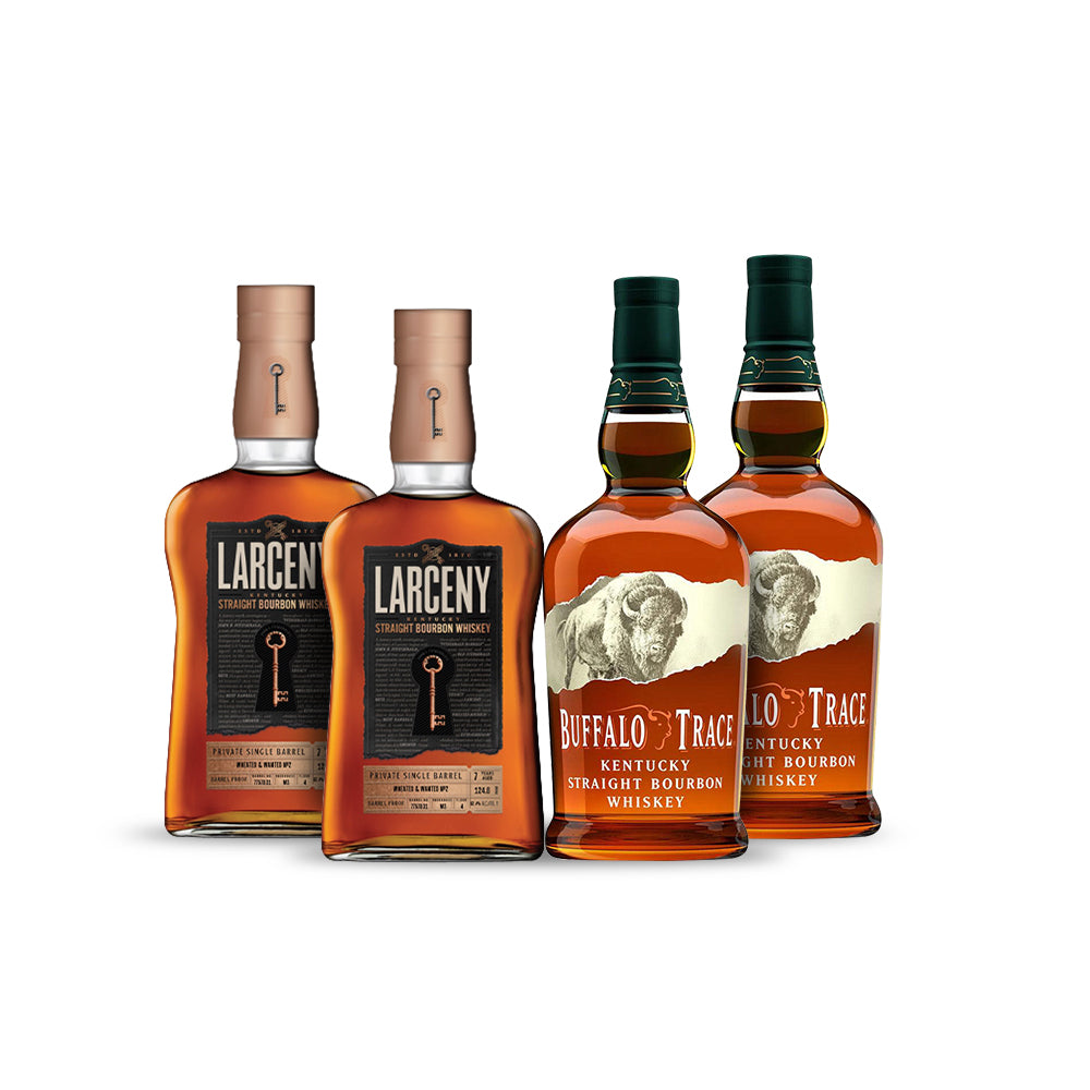 Larceny Barrel Proof Private Single Barrel | 7-Year Extra Rare 2025 Edition | Buffalo Trace (4) Bottle Bundle
