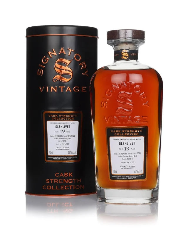 Glenlivet 19 Year Old 2006 Cask #901018 - Cask Strength Collection (Signatory) Single Malt Scotch Whisky | 700ML at CaskCartel.com