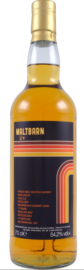 Maltbarn Caol Ila 17 Year Old 2007 Single Malt Scotch Whisky | 700ML at CaskCartel.com