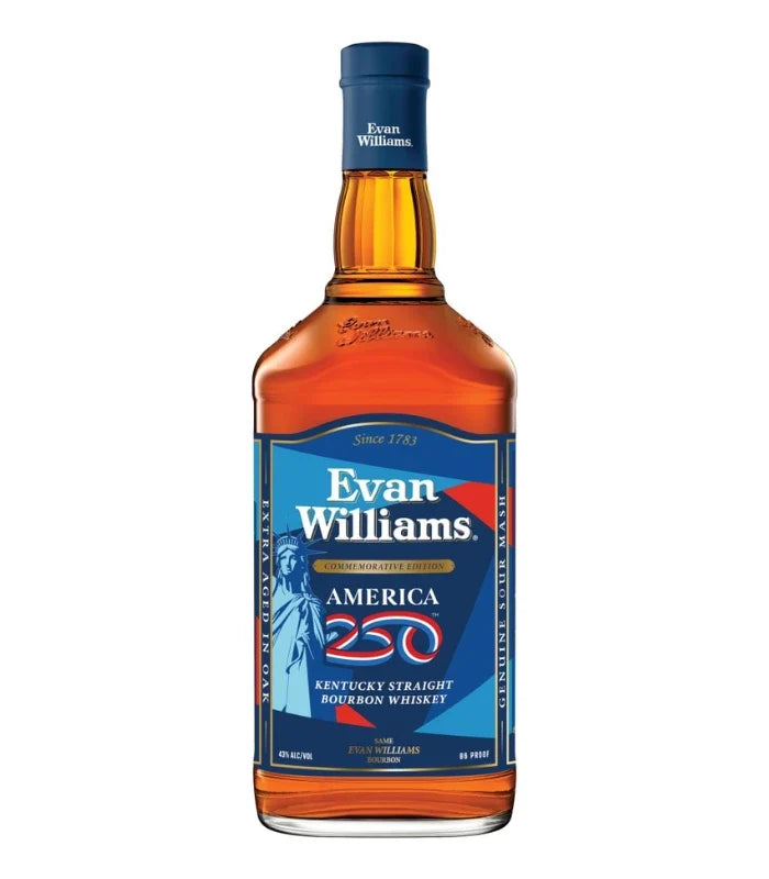 Evan Williams America 250 Commemorative Edition Kentucky Straight Bourbon Whiskey | 1.75L at CaskCartel.com