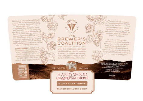 The Brewer’s Coalition Hardywood Gingerbread Stout American Single Malt Whisky at CaskCartel.com