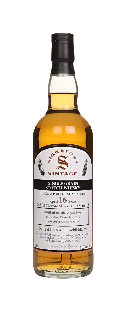 Port Dundas 16 Year Old 2008 (Cask #585867 & #585868) (Signatory) Scotch Whisky | 700ML at CaskCartel.com