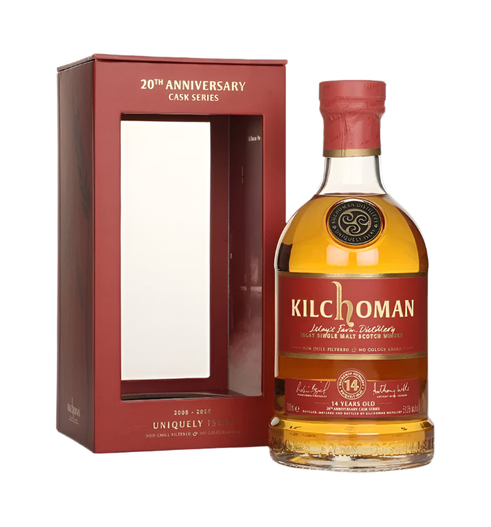 Kilchoman 14 Year Old Bourbon Cask Matured 20th Anniversary Series Single Malt Scotch Whisky | 700ML at CaskCartel.com