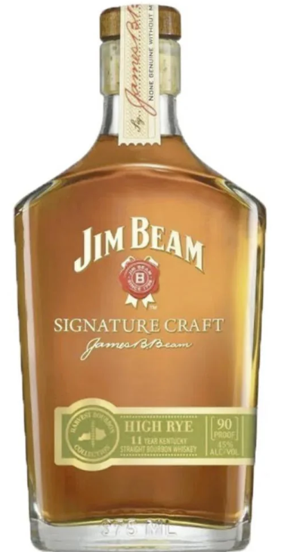 Jim Beam Signature Craft High Rye Straight Bounrbon Whiskey | 375ML