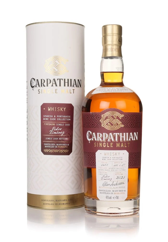 Carpathian Single Malt Pedro Ximenez Cask Finish Spanish & Portuguese Wine Cask Collection Whisky | 700ML at CaskCartel.com