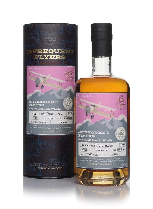 Glen Keith 32 Year Old 1993 Cask #8529 - Infrequent Flyers (Alistair Walker) Single Malt Scotch Whisky | 700ML at CaskCartel.com