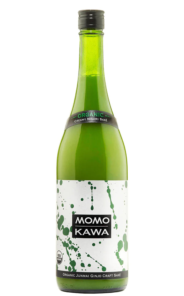 Momokawa Organic Nigori-Junmai Ginjo Sake | 750ML at CaskCartel.com