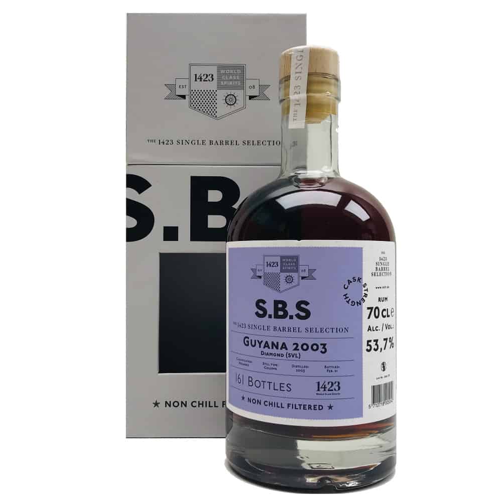 SBS Guyana 2003 Diamond SVL Savalle Still 17 Year Old Rum | 700ML at CaskCartel.com