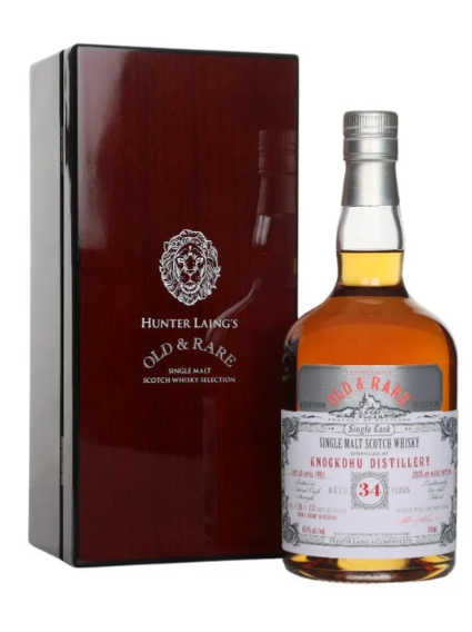 Knockdhu 34 Year Old 1991 Old & Rare Platinum Hunter Laing Single Malt Scotch Whisky | 700ML at CaskCartel.com