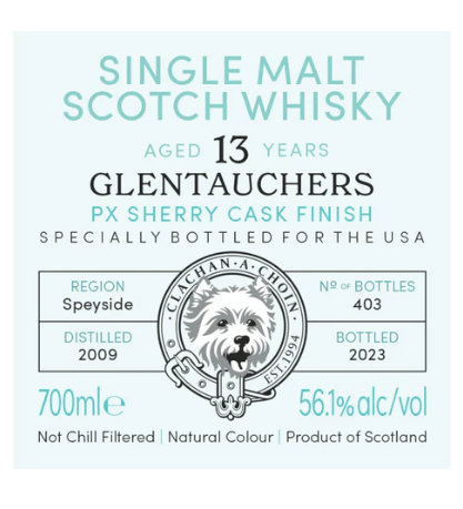 Murray McDavid Glentauchers 13 Year Old PX Sherry Cask Finish Single Malt Scotch Whisky | 700ML at CaskCartel.com