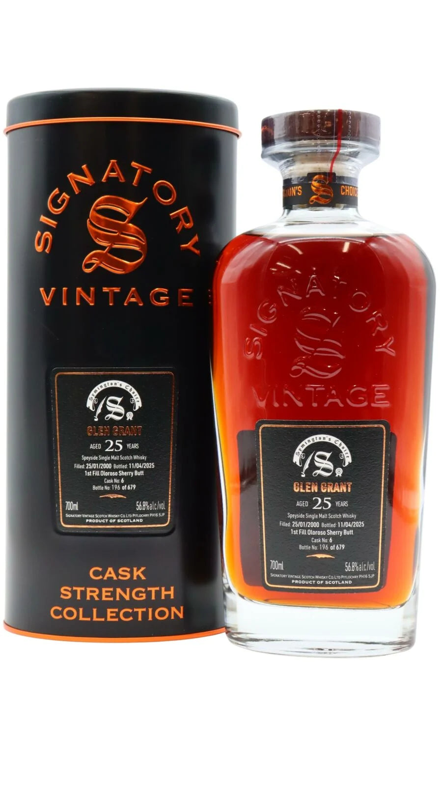 Glen Grant Signatory Vintage Symington’s Choice #6 Whisky 25 Year Old Single Malt Scotch Whisky | 700ML at CaskCartel.com