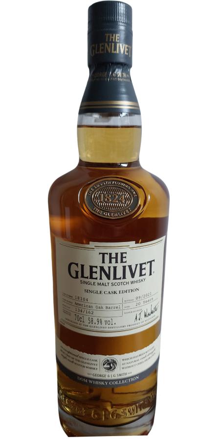 Glenlivet 20 Year Old American Oak Barrel #18104 Scotch Whisky | 700ML at CaskCartel.com