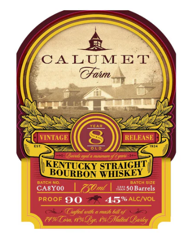 Calumet Farm 8 Year Old Vintage Release Bourbon Whisky at CaskCartel.com 2
