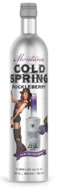 Bozeman Montana Cold Spring Huckleberry Metal Bottle Vodka at CaskCartel.com