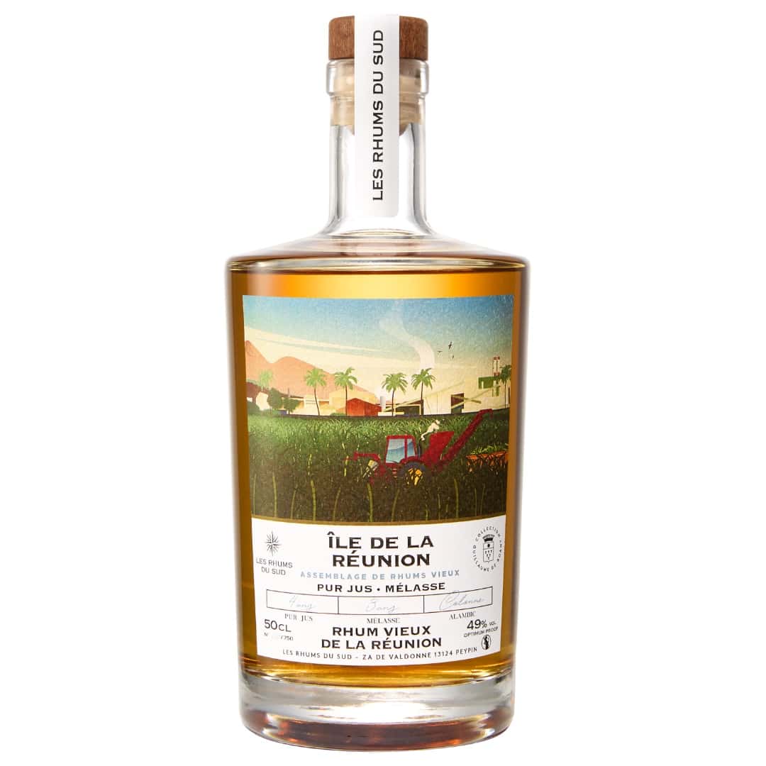 Les Rhums Du Sud Reunion Island Cane Juice And Molasses Rum Blend Guillaume De Roany Collection | 500ML at CaskCartel.com