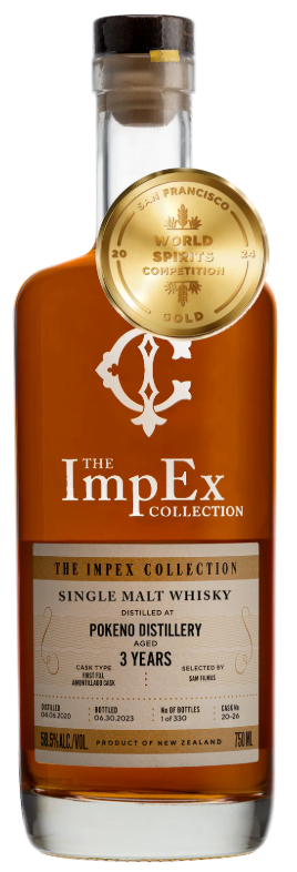 The Impex Collection Pokeno Distillery New Zealand 3 Year Old Single Malt Whiskey at CaskCartel.com
