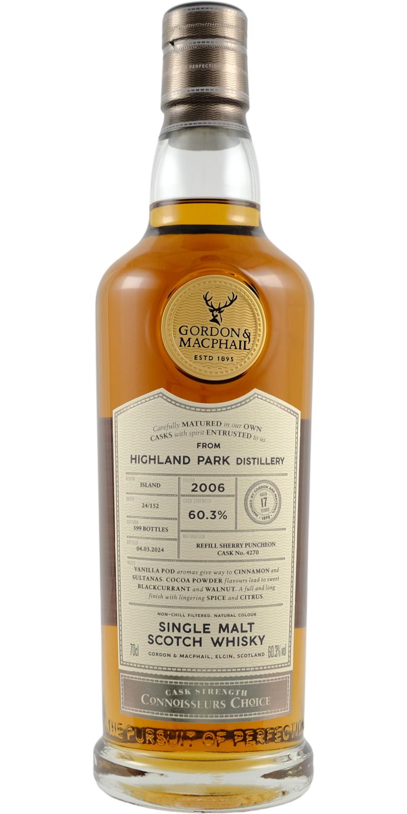 Gordon & Macphail Highland Park 16 year Old Connoiseur's Choice 2006 Scotch Whisky at CaskCartel.com