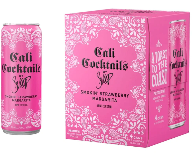 Cali Cocktails By Snoop Smokin’ Strawberry Margarita | (4)*355ML at CaskCartel.com