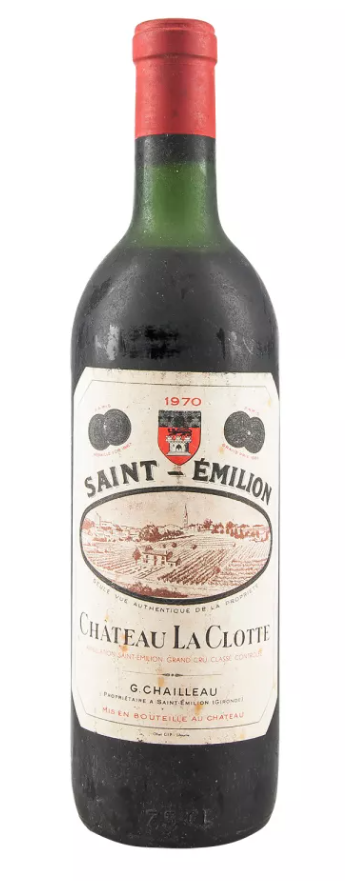1970 | Château La Clotte | Saint-Emilion Grand Cru at CaskCartel.com