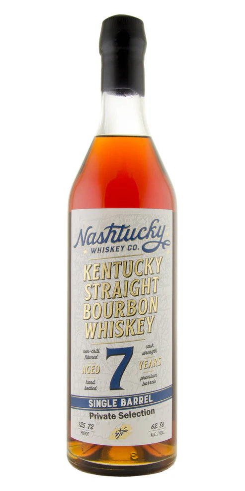 Nashtucky Whiskey Co Single Barrel Cask Strength Private Selection Tennessee 7 Year Old Kentucky Straight Bourbon Whiskey at CaskCartel.com
