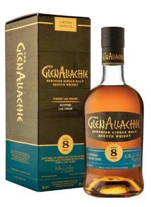 Glenallachie Virgin Scottish Oak Finish Speyside 8 Year Old Single Malt Scotch Whisky | 700ML at CaskCartel.com