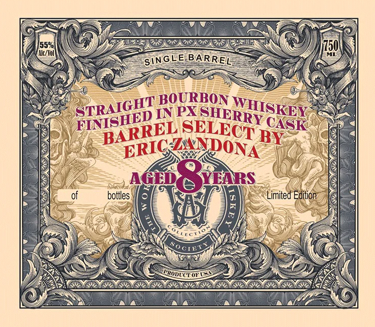 World Whiskey Society Classic Collection 8 Year Old Finished in PX Sherry Casks Straight Bourbon Whiskey at CaskCartel.com