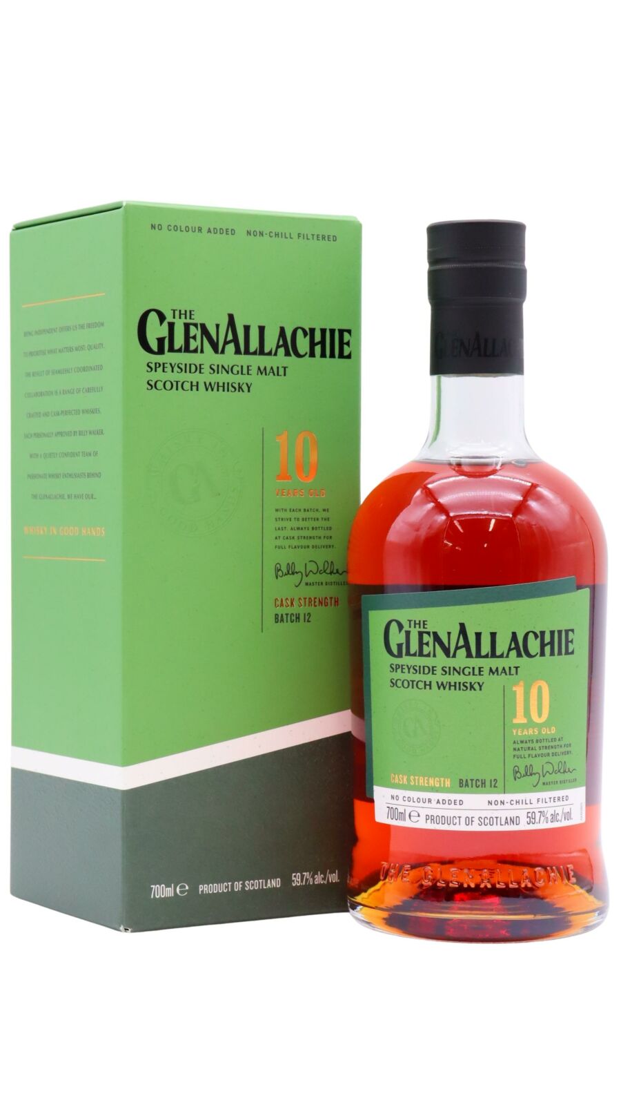 GlenAllachie Cask Strength Batch #12 10 Year Old Speyside Single Malt Scotch Whisky | 700ML at CaskCartel.com