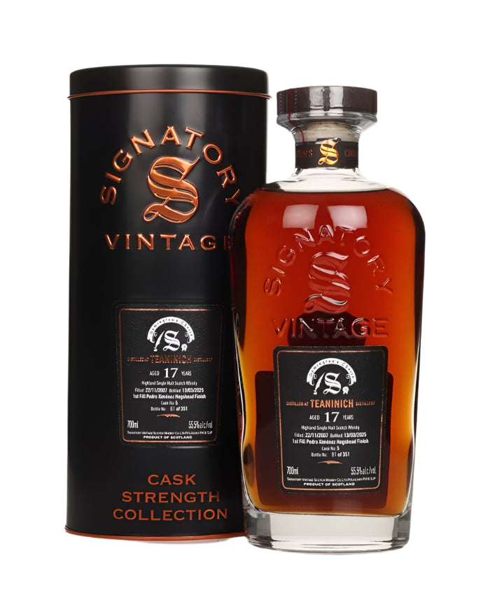 Teaninich 17 Year Old 2007 Cask #5 - Cask Strength Collection (Signatory) Single Malt Scotch Whisky | 700ML at CaskCartel.com