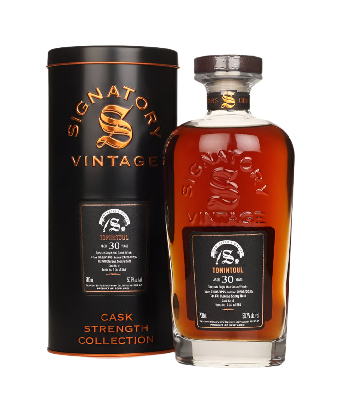 Tomintoul 30 Year Old 1995 Cask #6 - Cask Strength Collection (Signatory) Single Malt Scotch Whisky | 700ML at CaskCartel.com