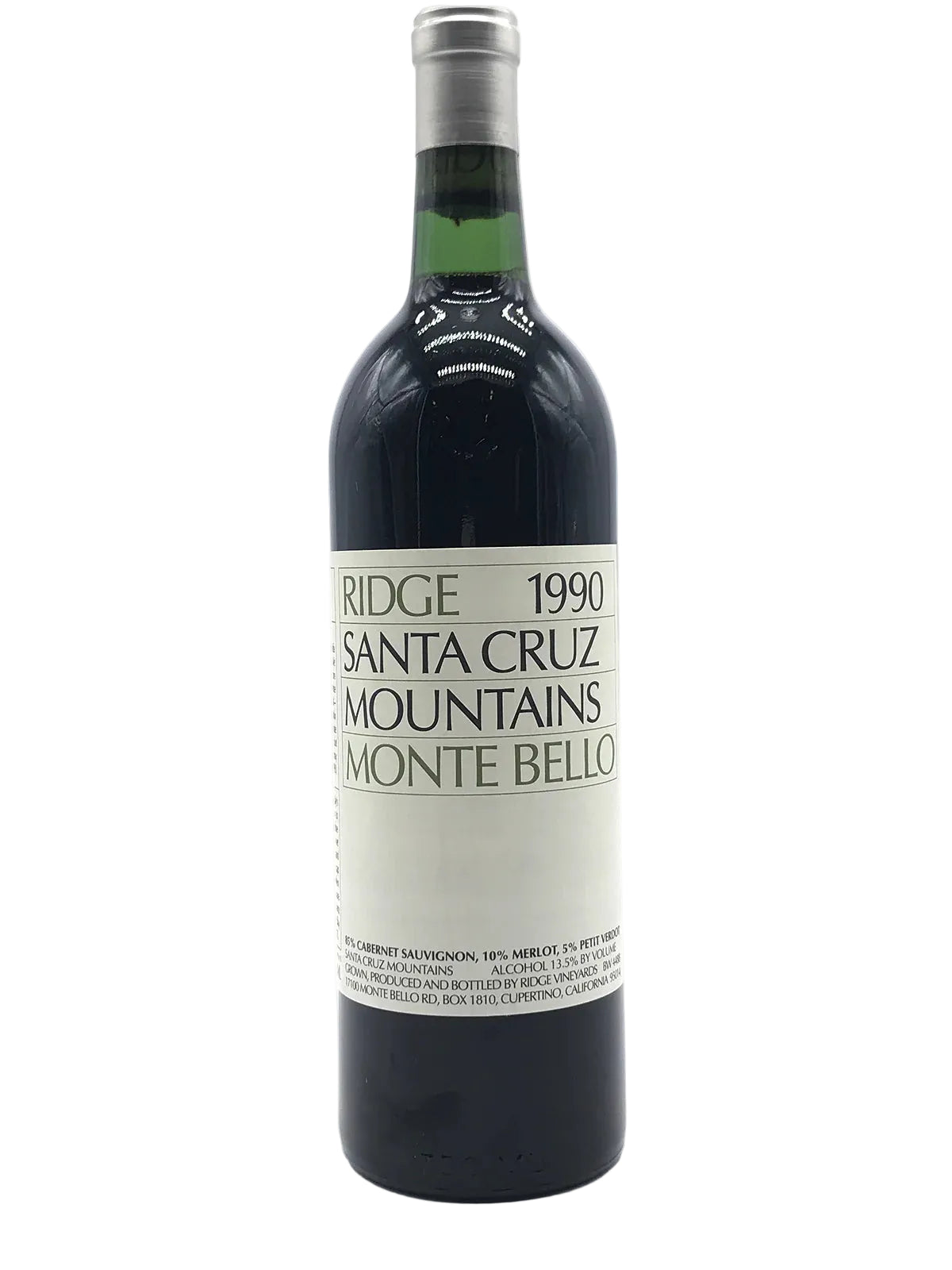 1990 | Ridge Vineyards | Monte Bello at CaskCartel.com